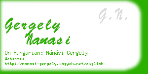 gergely nanasi business card