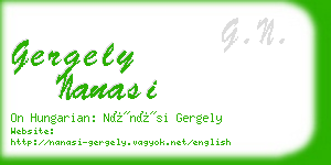 gergely nanasi business card